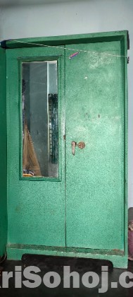 Steel cupboard.